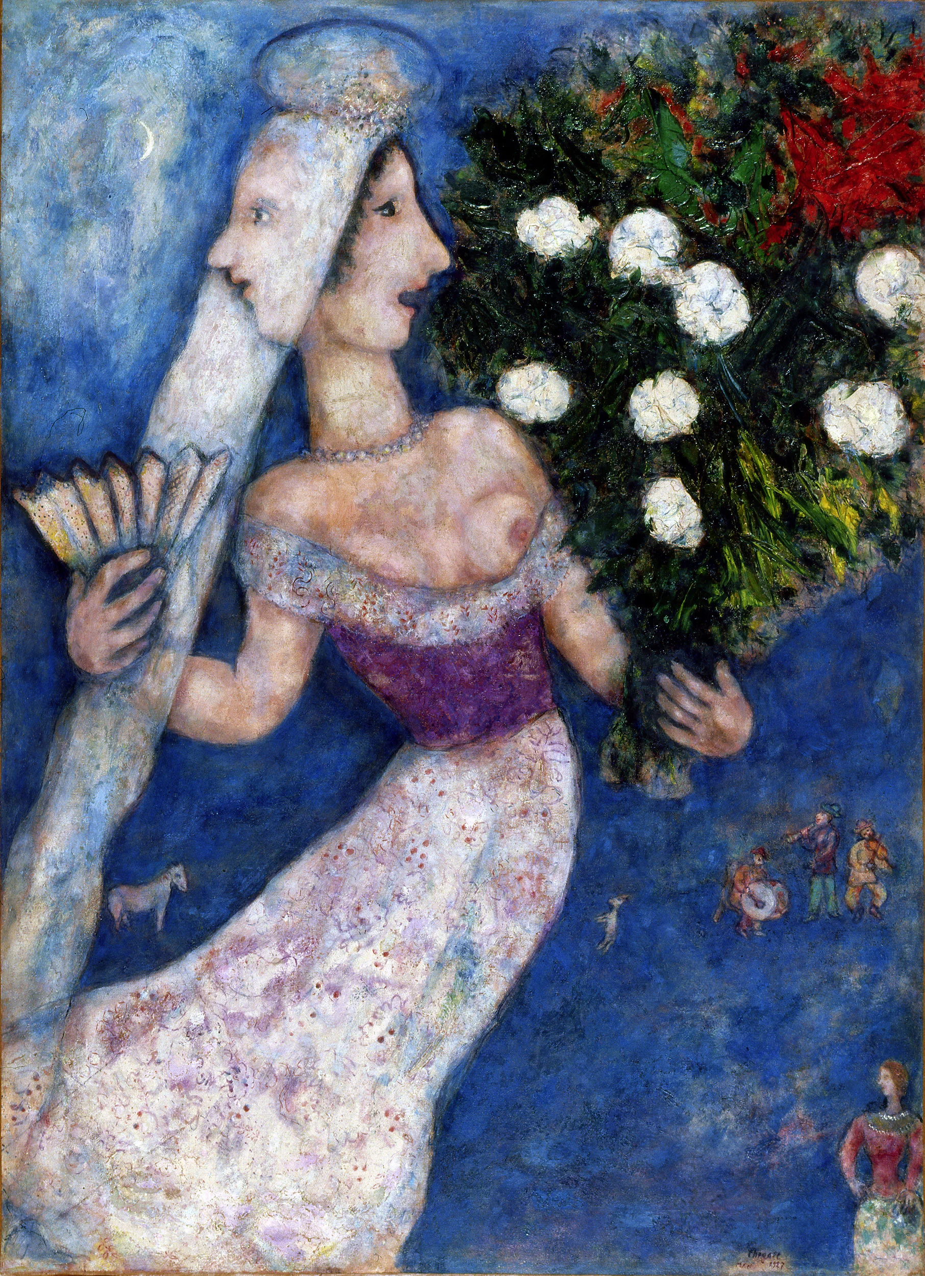 Marc Chagall, La sposa dai due volti, 1927. Collezione privata. © Chagall ®, by SIAE 2025